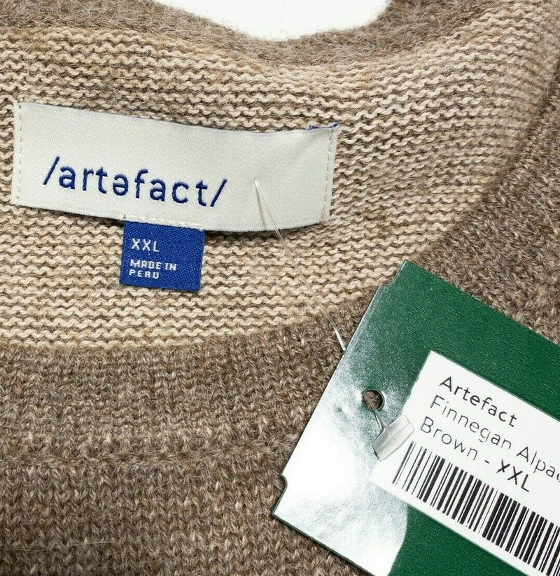 Artefact Stitch Fix Men's 2XL Brown Finnegan Alpaca Blend Crewneck Sweater