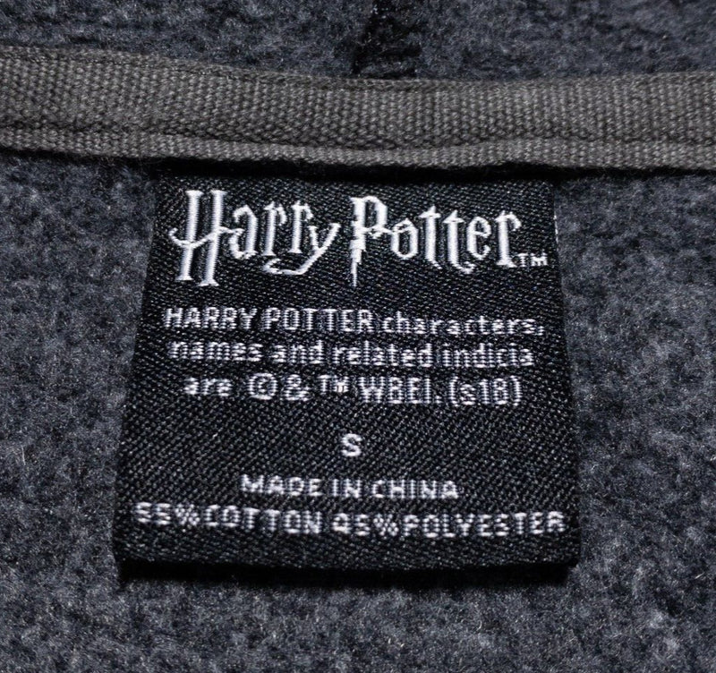 Harry Potter Hogwarts Hoodie Adult Small Pullover Drawstring Gryffindor Gray