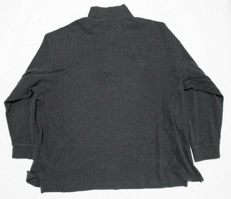 Polo Ralph Lauren Men's 3XB (3XL Big) Estate Rib 1/4 Zip Pullover Sweater Gray