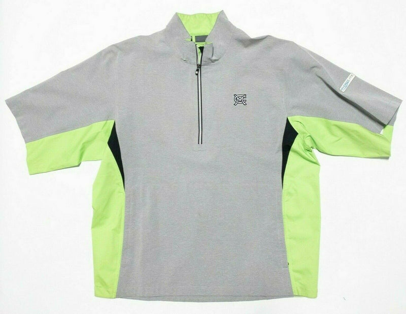 FootJoy DryJoys HydroLite Windshirt Jacket Golf Wind Half-Zip Gray Men's Large