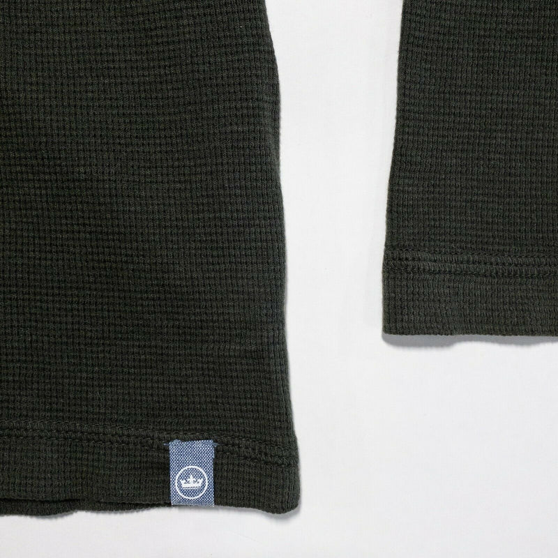 Peter Millar Men's Medium Mountainside Green 1/4 Zip Cotton Modal Golf Sweater