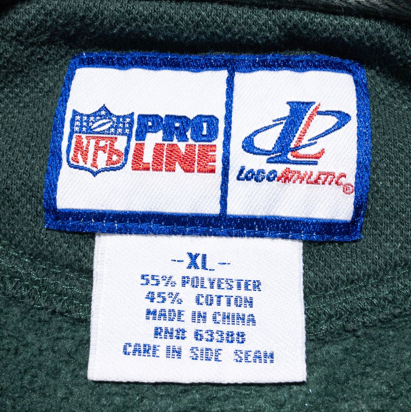 Vintage Green Bay Packers Sweatshirt Men XL NFL Pro Line Green 90s Logo Athletic