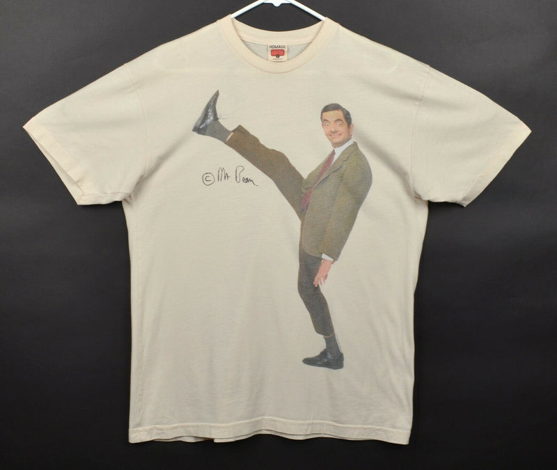 Mr. Bean Men's Sz Large Vintage Style Movie Promo Homage Graphic 50/50 T-Shirt