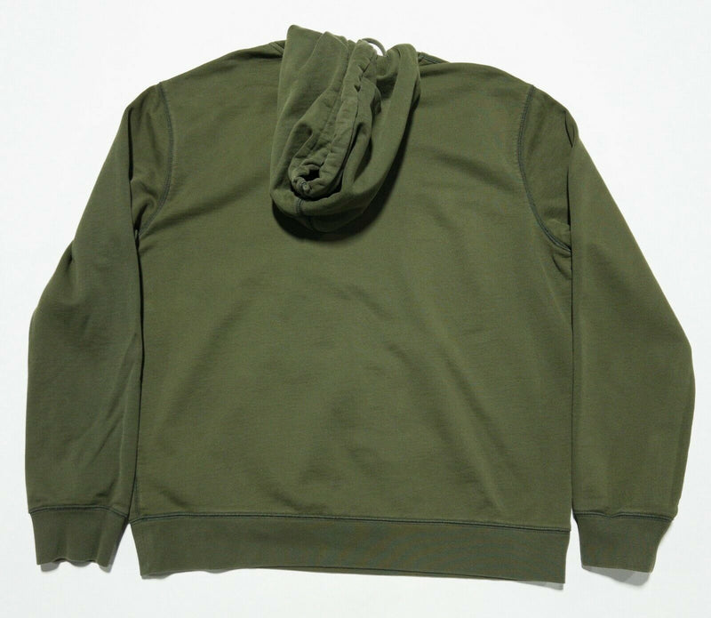 EVERLANE Uniform Adult Large French Terry Olive Green Pullover Hoodie Sweatshirt