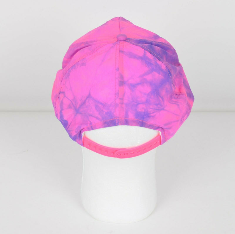 Vtg 90s Polaris Performance Men Adjustable Pink Purple Shiny Rope Snapback Hat