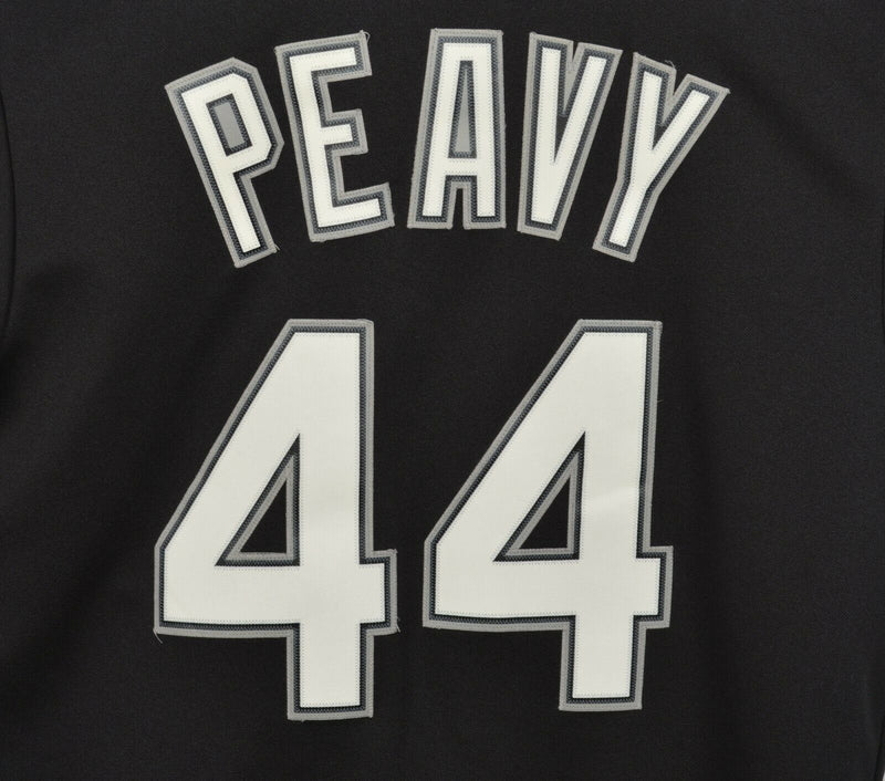 Chicago White Sox Men's Medium Jake Peavy Black Majestic MLB Baseball Jersey