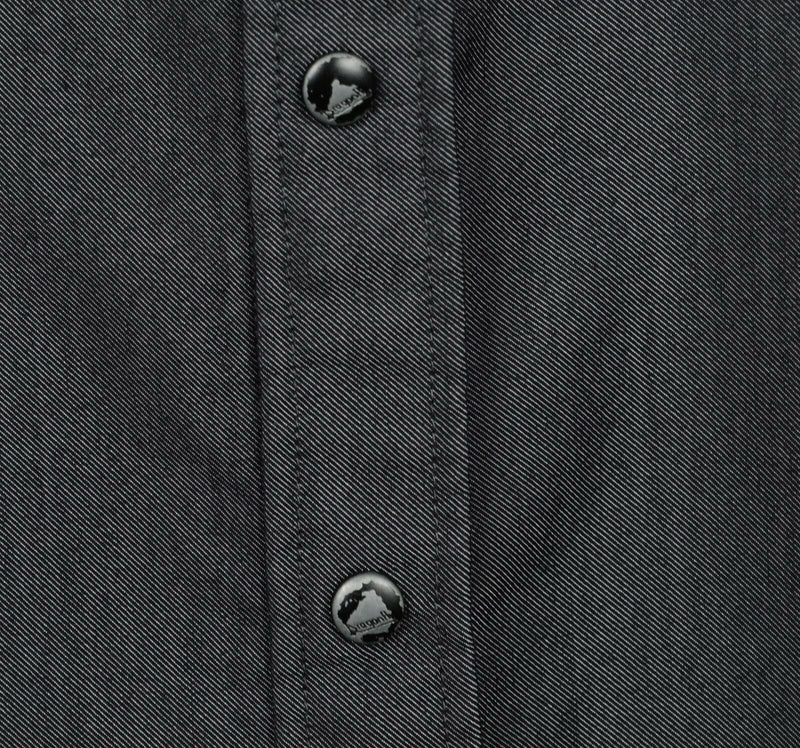 House Of Blues Men's XL Snap Front Embroidered Shiny Gray Rockabilly Shirt