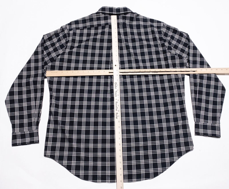 Polo Ralph Lauren Shirt Men's XL Classic Fit Button-Down Black Plaid Long Sleeve