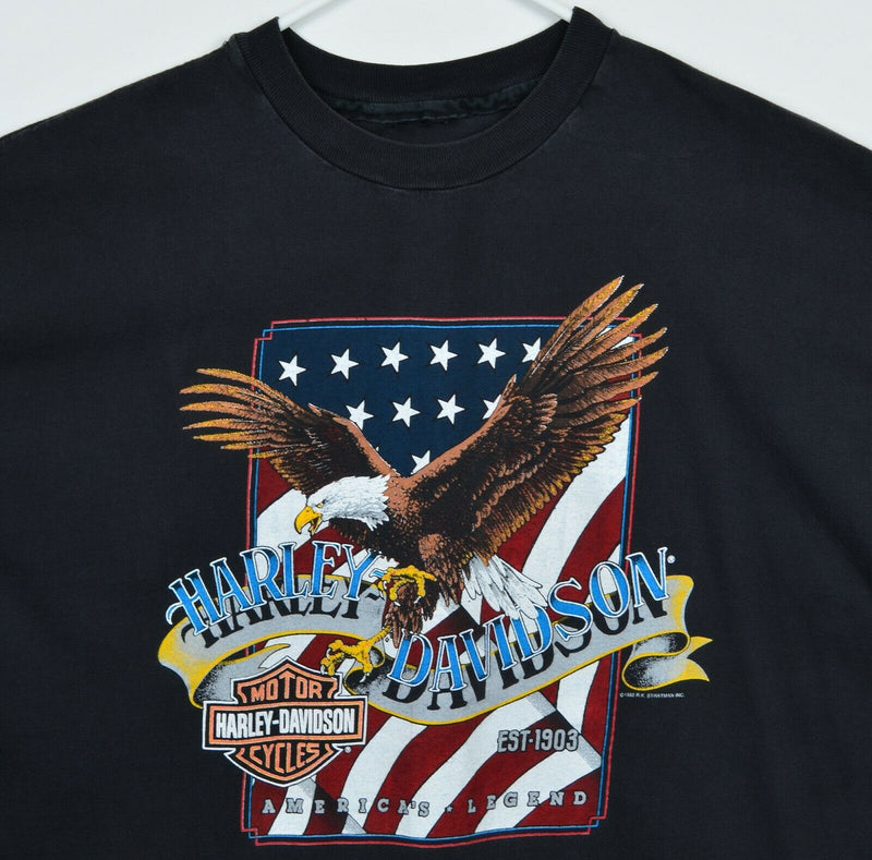 Vintage 1992 Harley-Davidson Men's Sz 2XL? American Legend Eagle T-Shirt