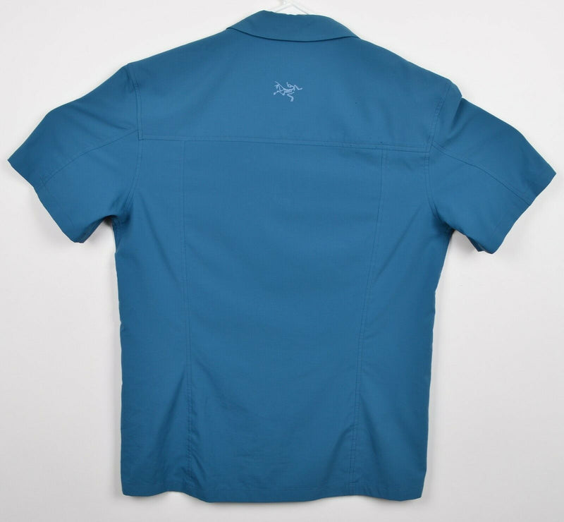 Arc'Teryx Men's Medium Trim Fit Snap-Front Skyline Short Sleeve Hiking Shirt