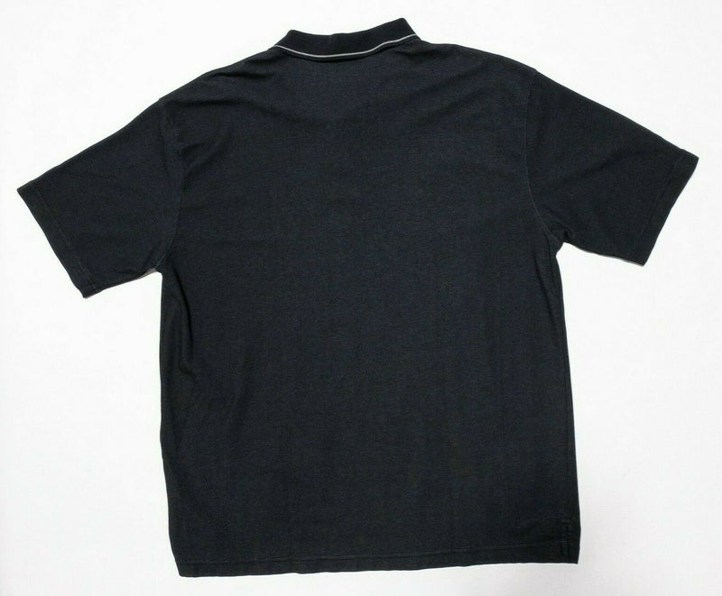 Patagonia Polo Shirt Men's XL Pique Vitaliti Polo Shirt Dark Gray Snap Collar