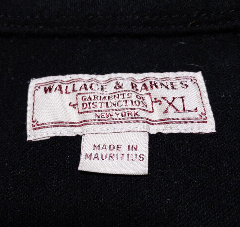 Wallace & Barnes Chamois Flannel Shirt Men's XL Heavyweight Solid Black K1202