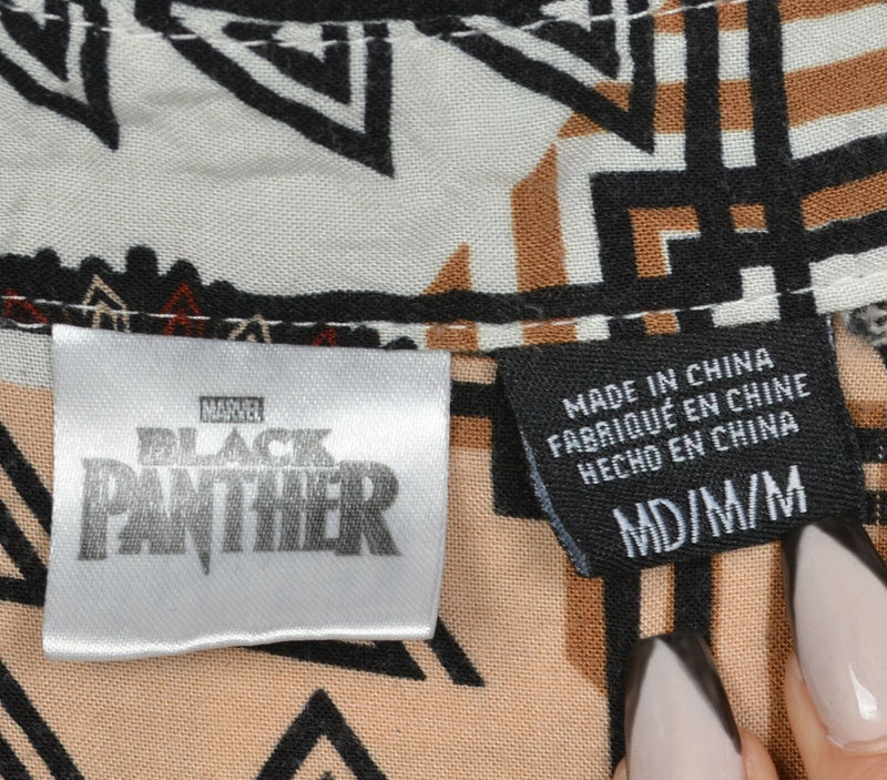 Marvel Black Panther Men's Medium Rayon Graphic Print Hawaiian Shirt