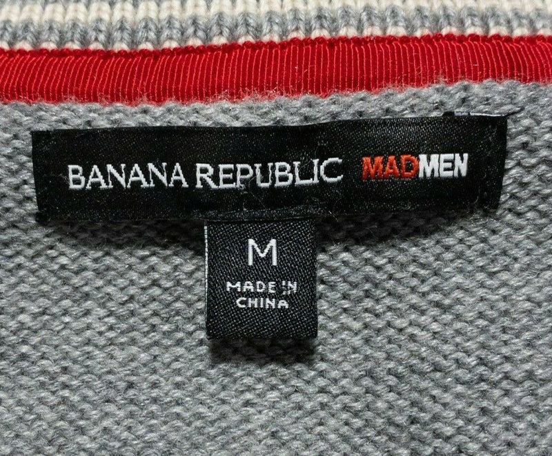 Banana Republic Mad Men Men's Medium Merino Wool Shawl Collar Cardigan Sweater