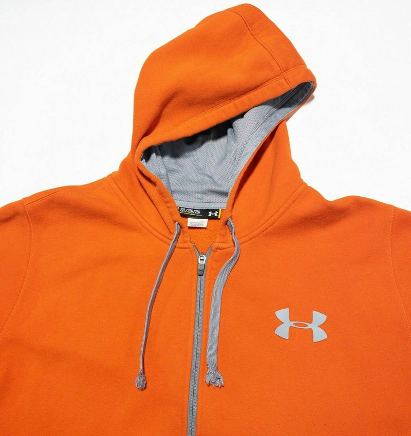 Under Armour Men's 2XLT Tall Loose Solid Orange Full Zip Hooded Sweatshirt