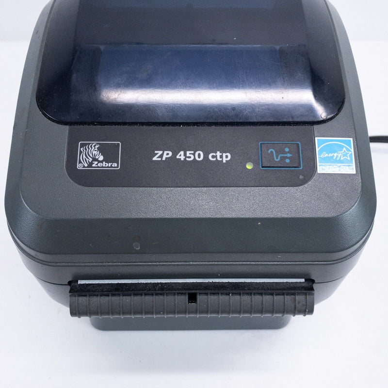 Zebra ZP 450 CTP Direct Thermal Label Printer with Power Supply FOR PARTS