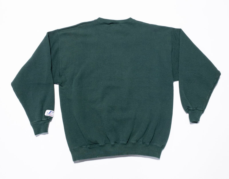 Vintage Green Bay Packers Sweatshirt Mens Medium Green 90s NFC Champs 1996 Green