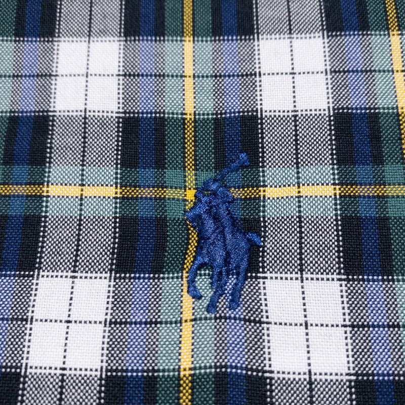 Polo Ralph Lauren Shirt Men's 4XLT Classic Fit Long Sleeve Plaid Green Blue