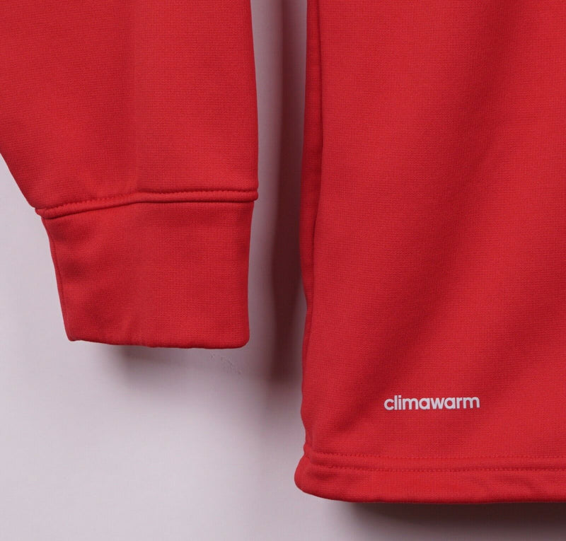 Chicago Bulls Men's Sz XL Adidas Climawarm NBA Red Black Full Zip Track Jacket