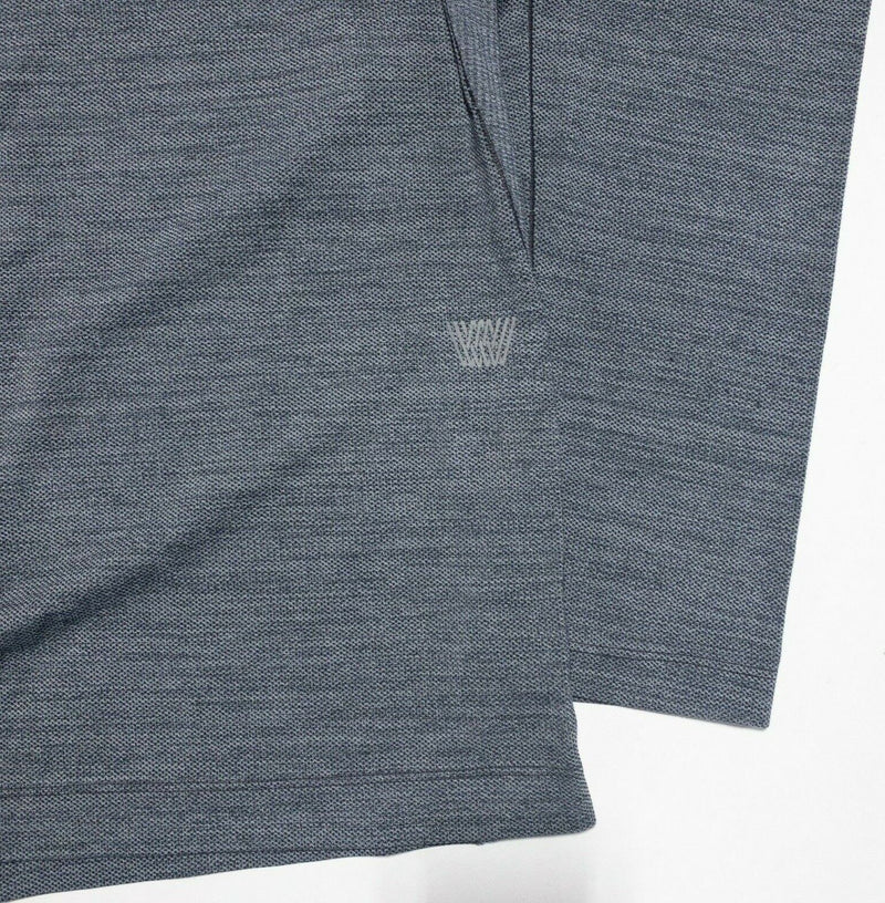 Mack Weldon T-Shirt Men's XL Gray Wicking Stretch Fitness Crewneck Long Sleeve
