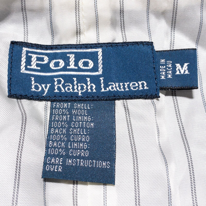 Polo Ralph Lauren Wool Tweed Waistcoat Men's Medium Suit Vest Chevron Button-Up