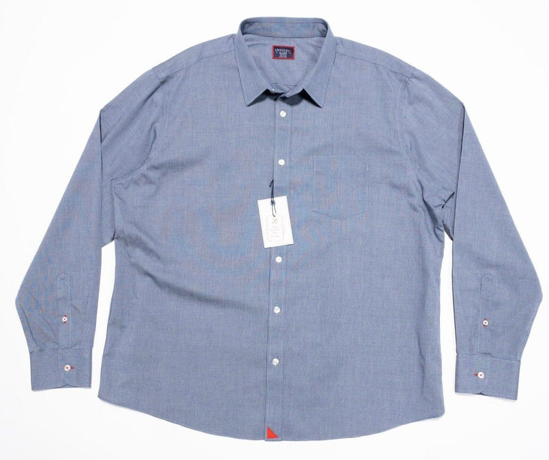 UNTUCKit XXL Shirt Men's Long Sleeve Wrinkle Free Blue Cesare Business Casual