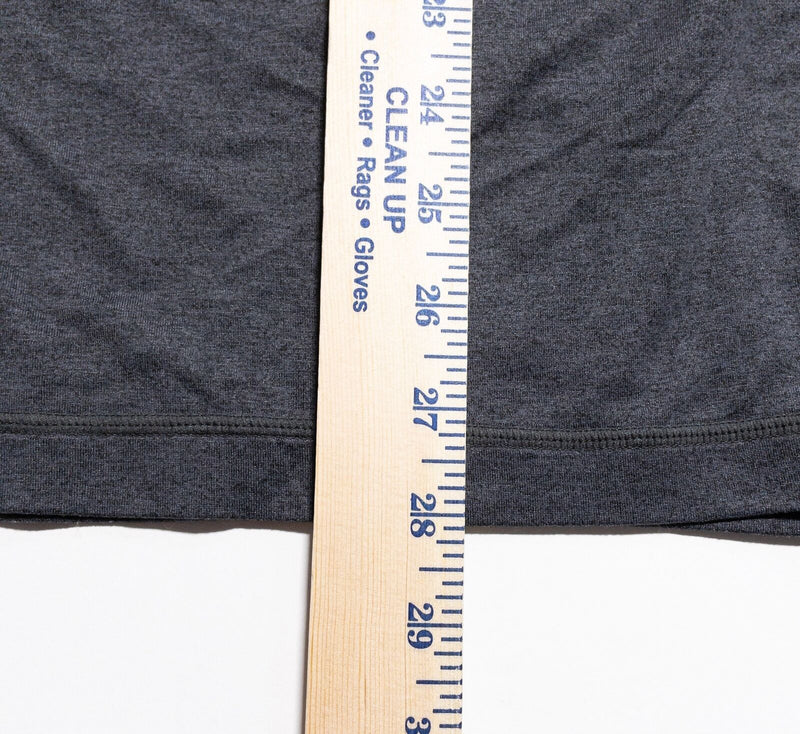 Rhone T-Shirt Men's Large Reign Gray Wicking Stretch Nylon Short Sleeve