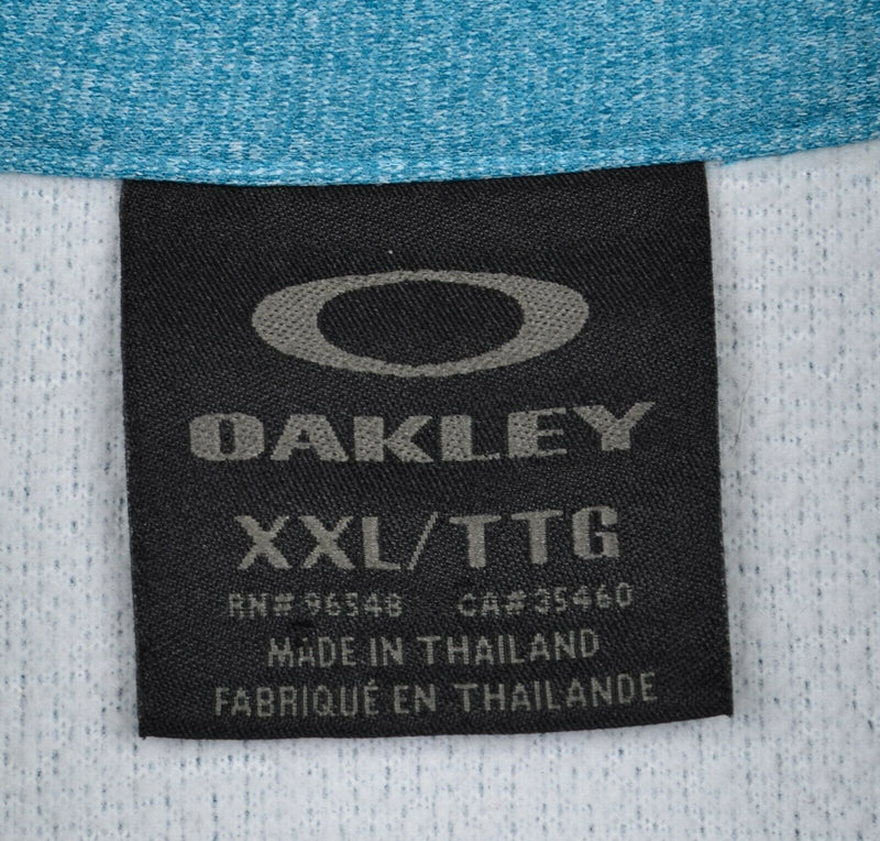 Oakley Men's 2XL Heather Blue 1/4 Zip Pullover Activewear Lightweight Jacket