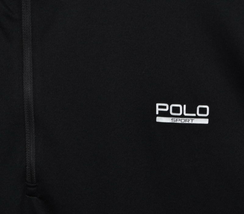 Polo Sport Ralph Lauren Men's 4XB Performance Black 1/4 Zip Thermo Vent Jacket