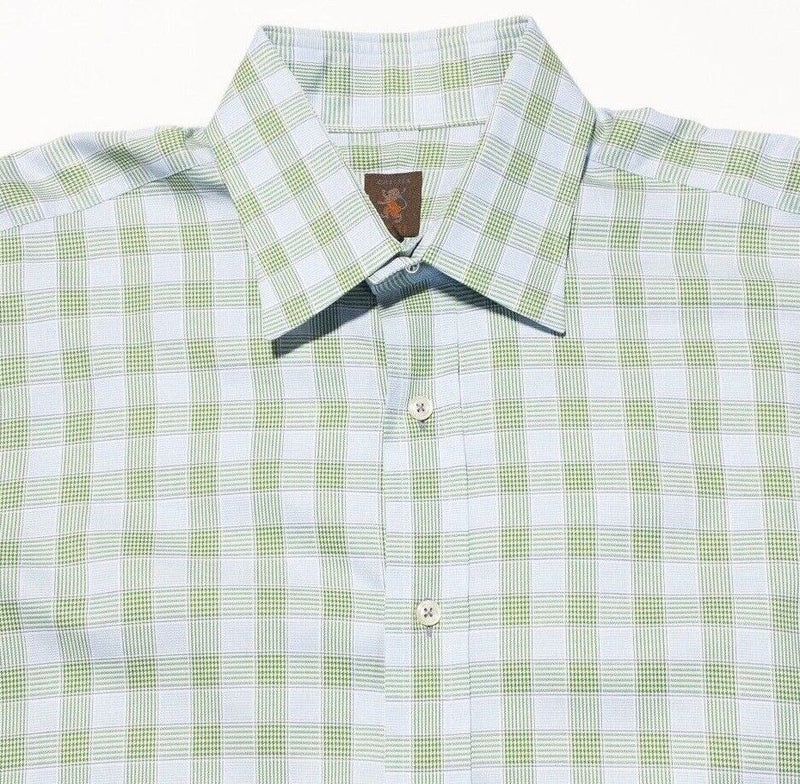 Robert Talbott Chelsea Shirt Men's 16.5 (Large) Green Check Dress Shirt