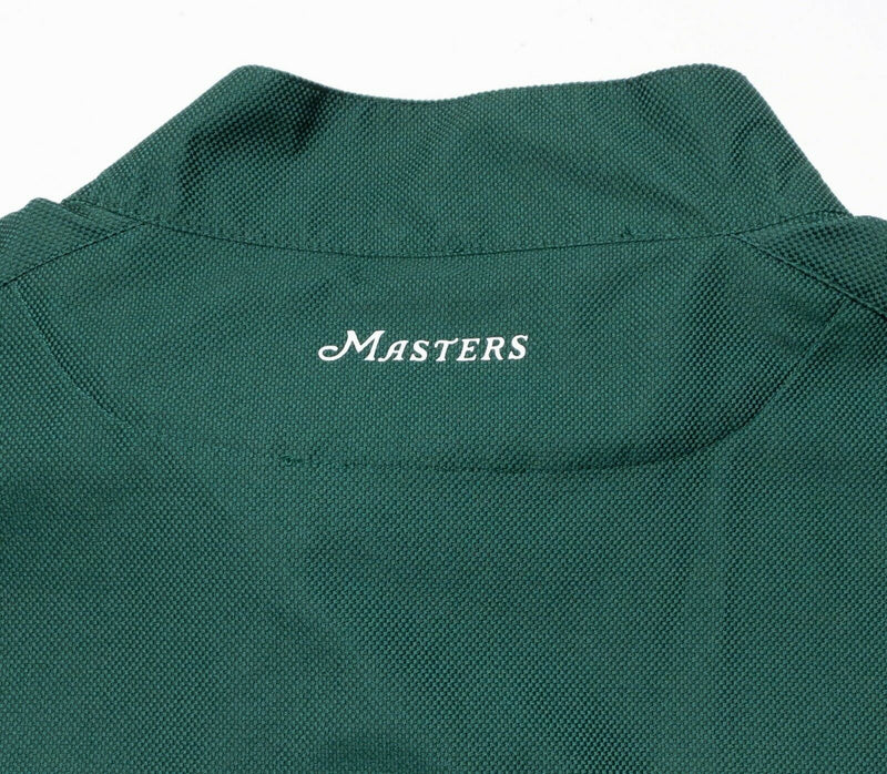 Masters Tech Golf Vest Men's XL Green Augusta National 1/4 Zip Pullover