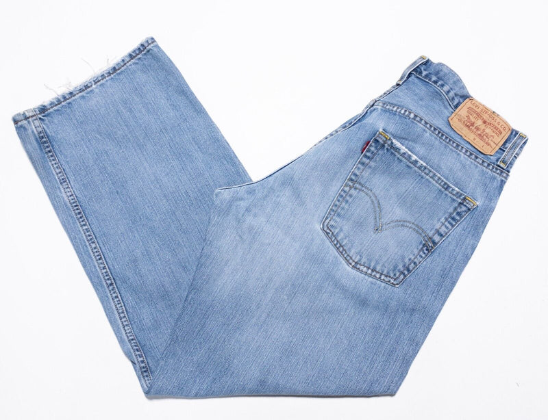 Levi's 569 Jeans Men's 32x30 Denim Pants Loose Straight Fit Light Wash Faded