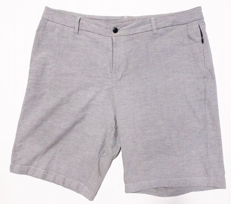 Lululemon Commission Shorts Men's 38 Oxford Gray 10" Inseam Golf Casual
