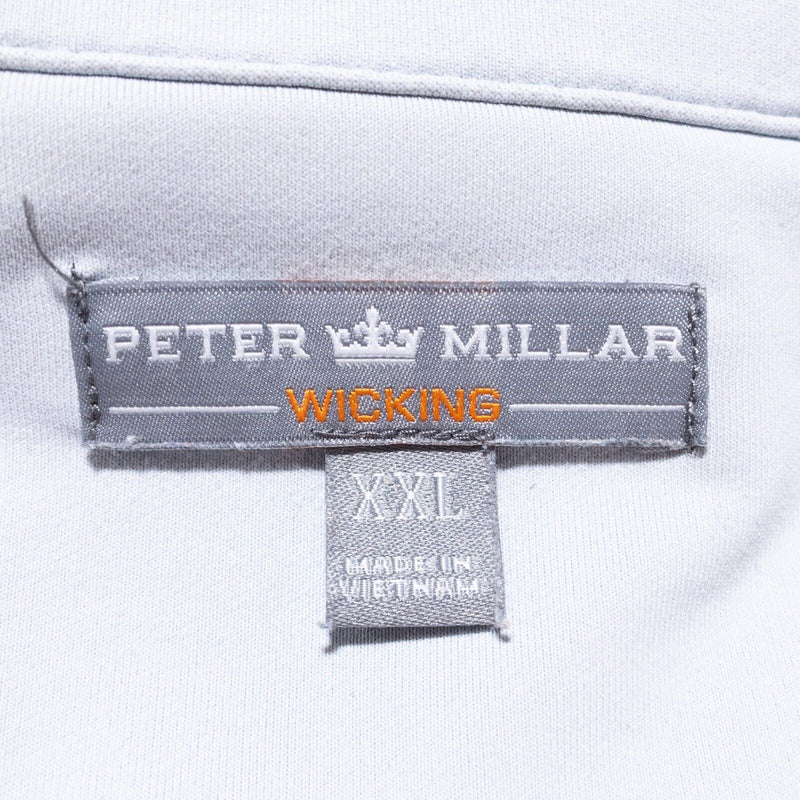 Peter Millar Wicking 1/4 Zip Men's 2XL Pullover Golf Crown Sport Orange Perth