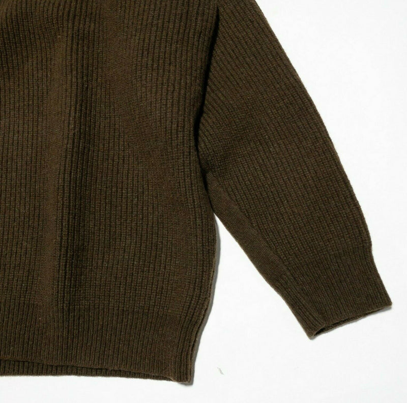 L.L. Bean Men's Waterfowl Sweater Merino Wool Knit No Lining Brown 2XLT Tall