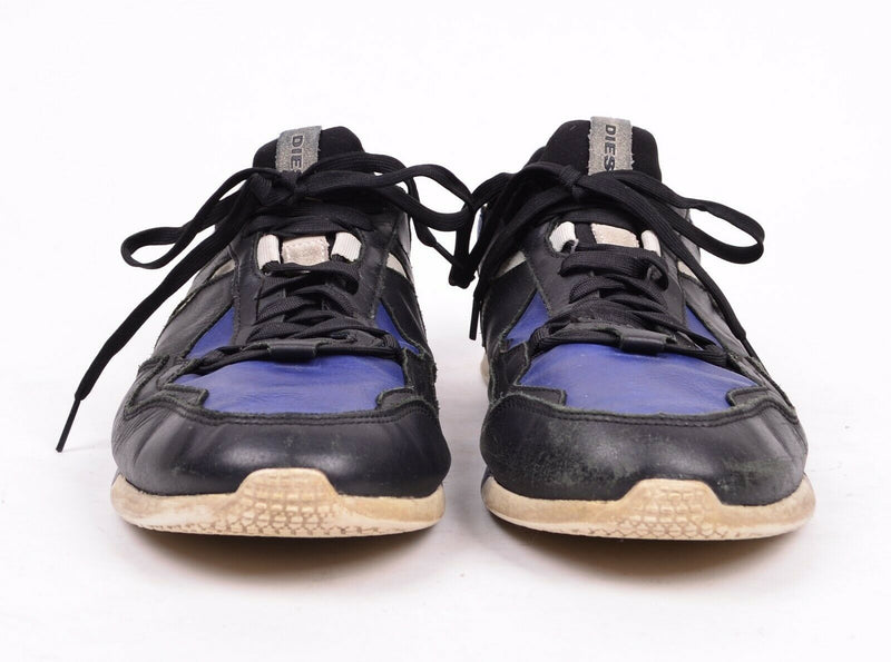 Diesel Men's US 10.5 S-Furyy Lace Up Fashion Black Blue Sneaker Y01462