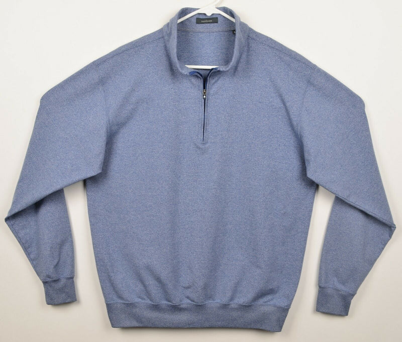 Turtleson Men's Sz Large 1/4 Zip Heather Blue Pullover Stretch Golf Jacket