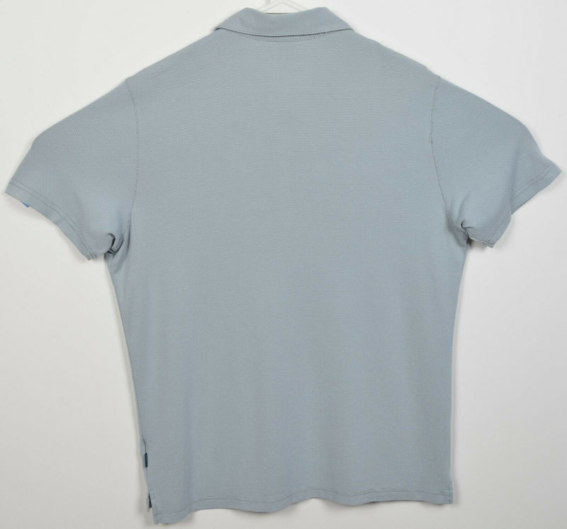Kuhl Men's Medium Light Gray Modal Blend Hiking Travel Pockets Polo Shirt