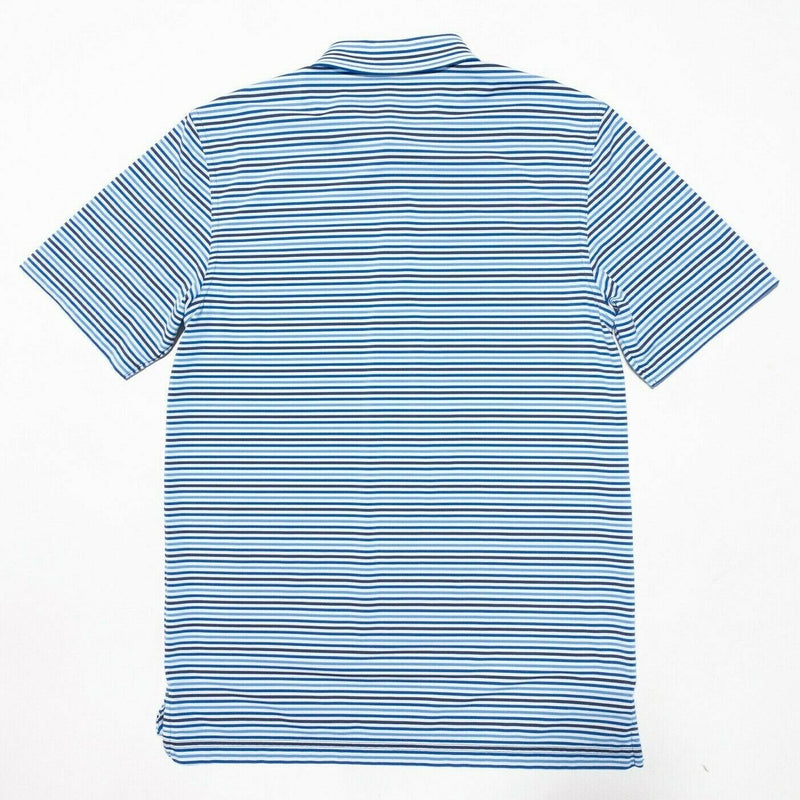 Vineyard Vines Polo Small Men's Golf Wicking Blue Striped Whale Performance