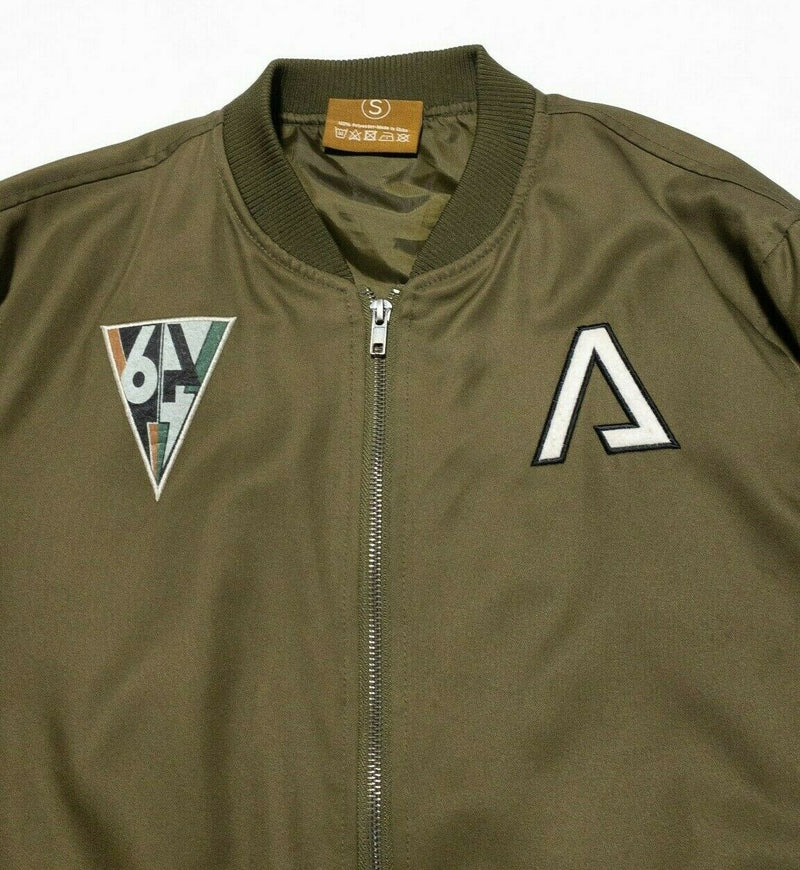 Titanfall 2 Pilot Bomber Jacket Video Game Olive Green Full Zip Men's Small