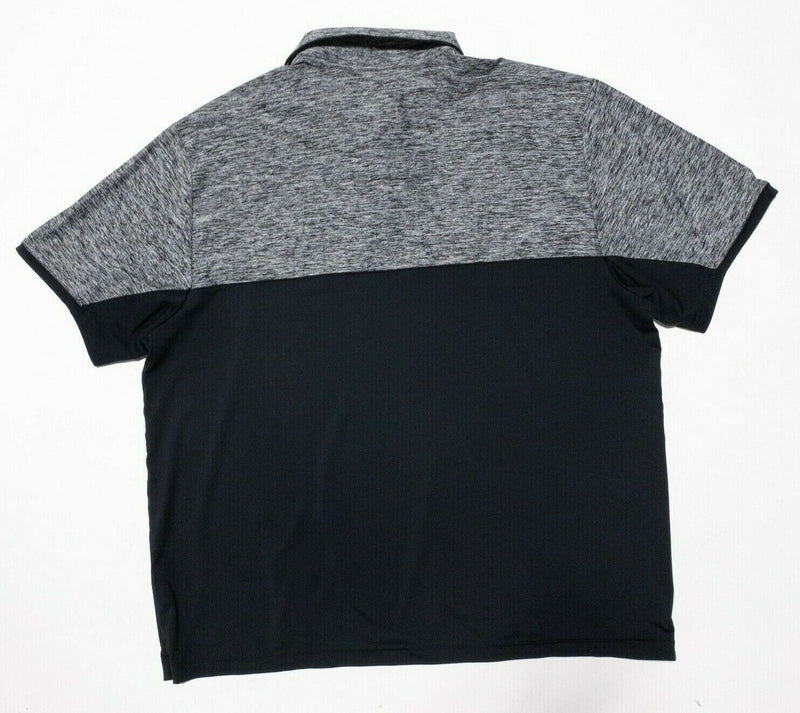 Northwestern Under armour 2XL Men Team Issue Football Heat Gear Polo Shirt Gray