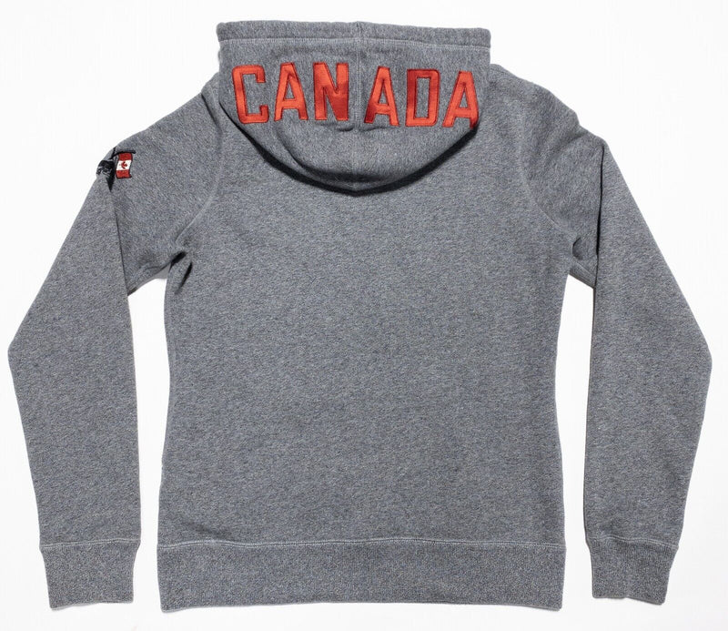 Roots Canada Hoodie Women's Small 2014 Olympics Team Gray Pullover Sweatshirt