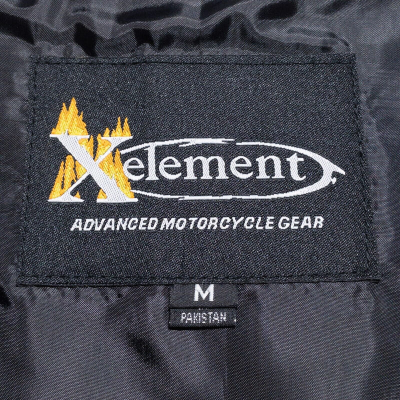 Xelement Leather Vest Women's Medium Motorcycle Lace Front Biker Black Purple