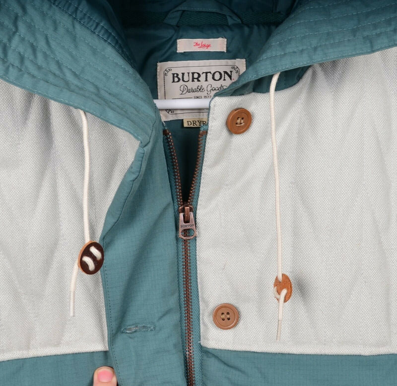 Burton DryRide Women's Sz Large Retro Style Ski Snowboard Hooded Puffer Vest