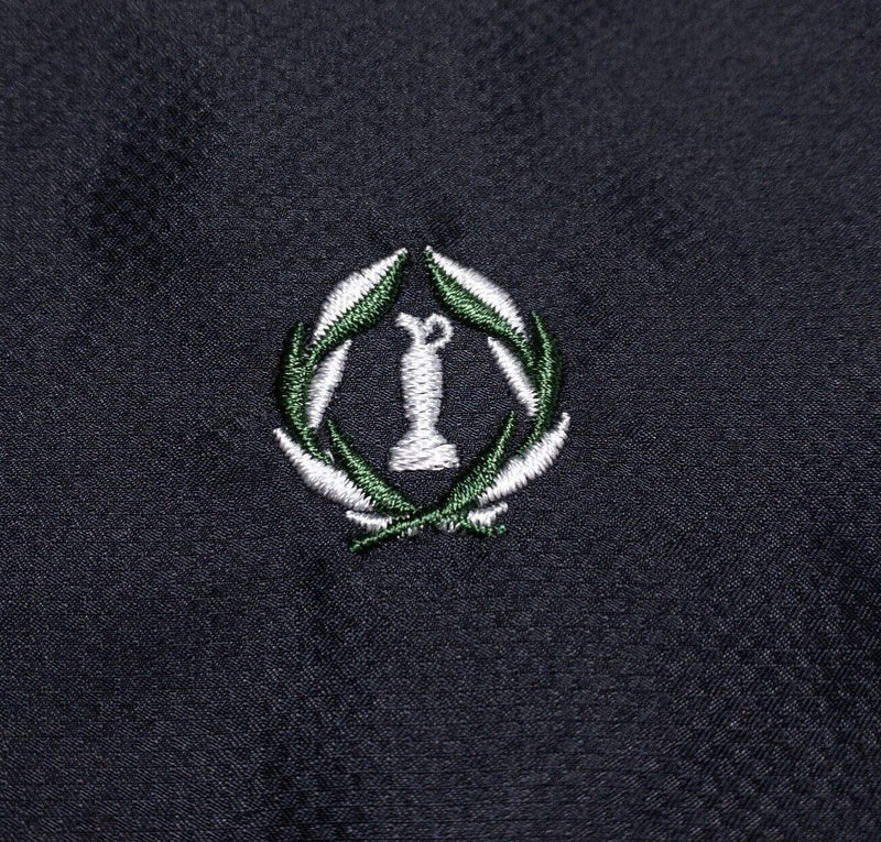 Zero Restriction Golf Vest Men's Large 1/4 Zip Pullover Black Gray Wind Rain
