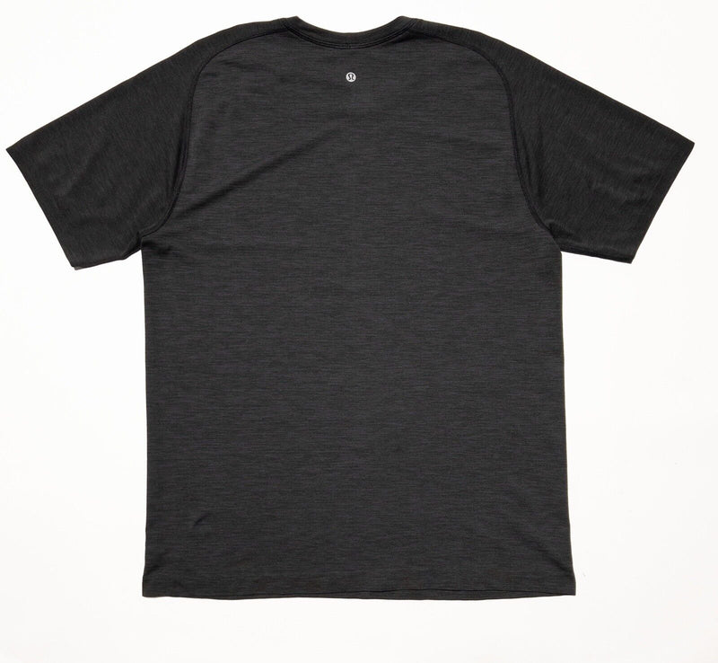 Lululemon T-Shirt XL Men's Metal Vent Tech Gray Black Short Sleeve Crew Neck