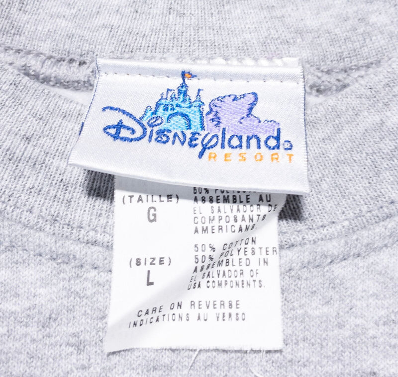 Vintage Disneyland Sweatshirt Adult Large 90s Mickey Mouse Embroidered Crewneck