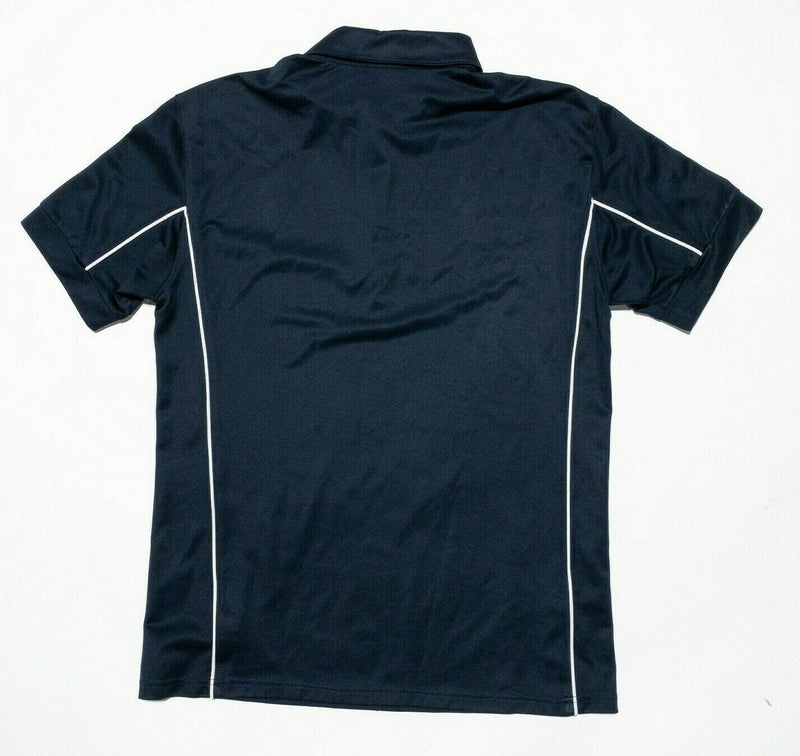 J. Lindeberg Golf Polo Men's Large Polyester Wicking Navy Blue Shirt