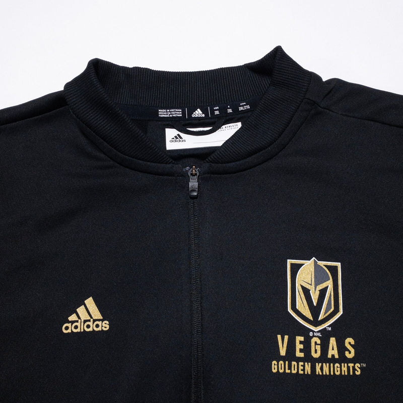 Las Vegas Golden Knights Jacket Men's 2XL Adidas Full Zip Black NHL Hockey