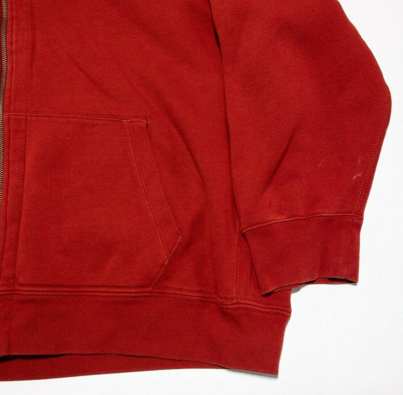 Polo Ralph Lauren Men's 5XB (5XL Big) Full Zip Solid Red Pony Hooded Sweatshirt